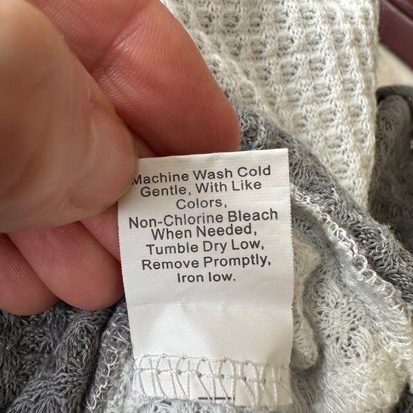 Suucrefas waffle knit long sleeve shirt - Picture 4 of 5